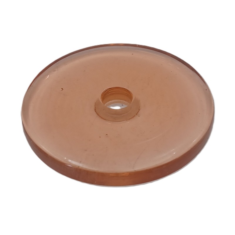 Chandelier drip pan pink tint