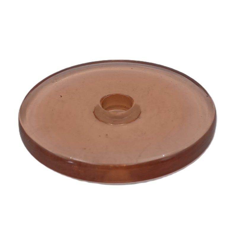 Chandelier drip pan pink tint