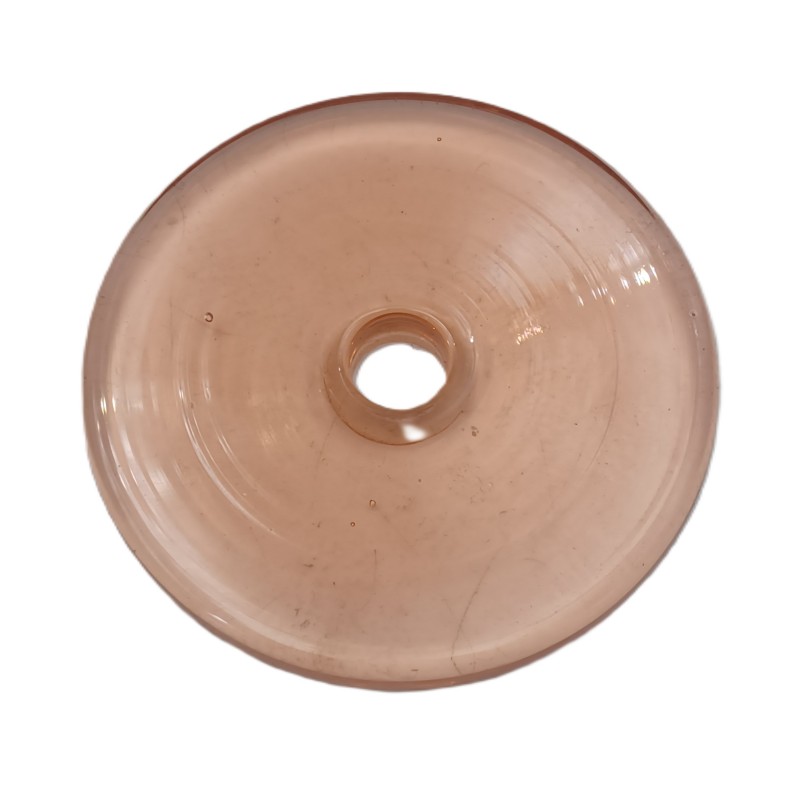 Chandelier drip pan pink tint