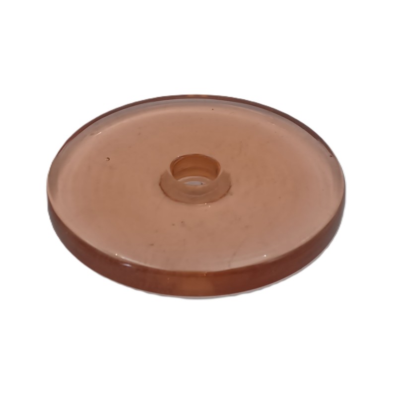 Chandelier drip pan pink tint