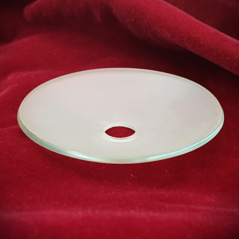 VINTAGE CHANDELIER FROSTED GLASS DISH