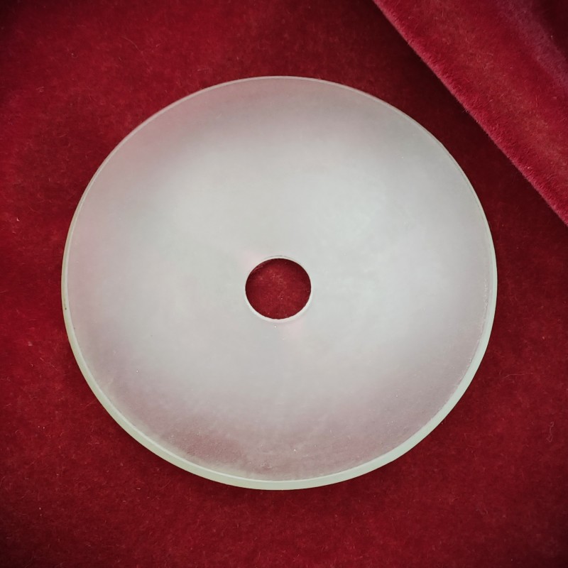 VINTAGE CHANDELIER FROSTED GLASS DISH