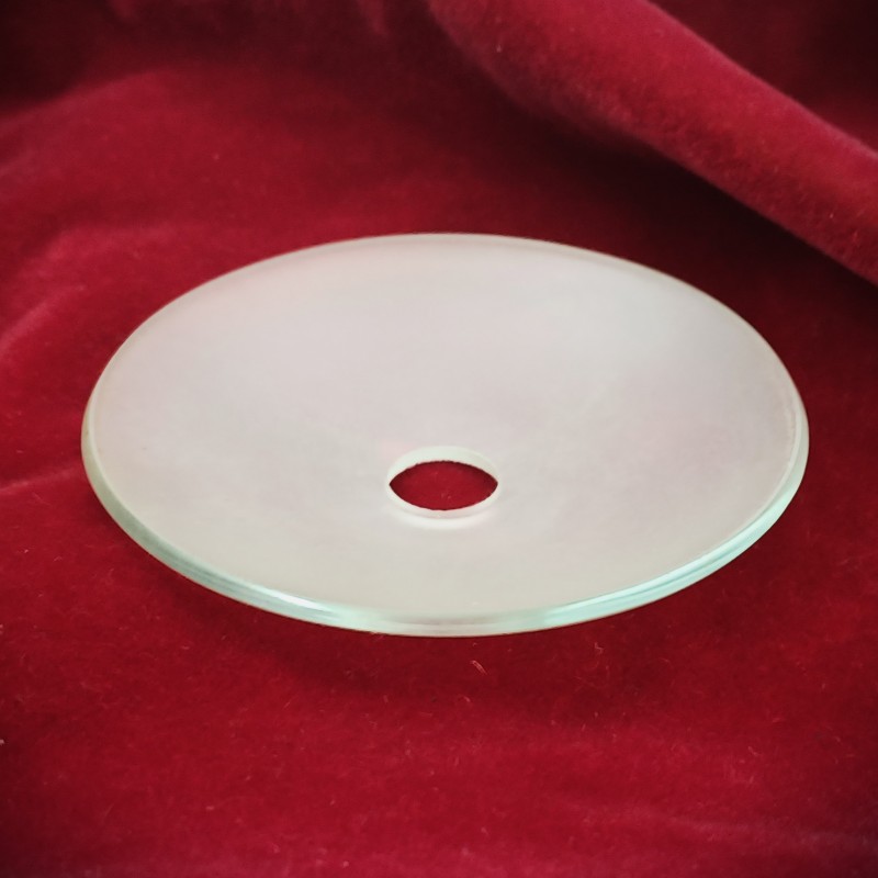 VINTAGE CHANDELIER FROSTED GLASS DISH