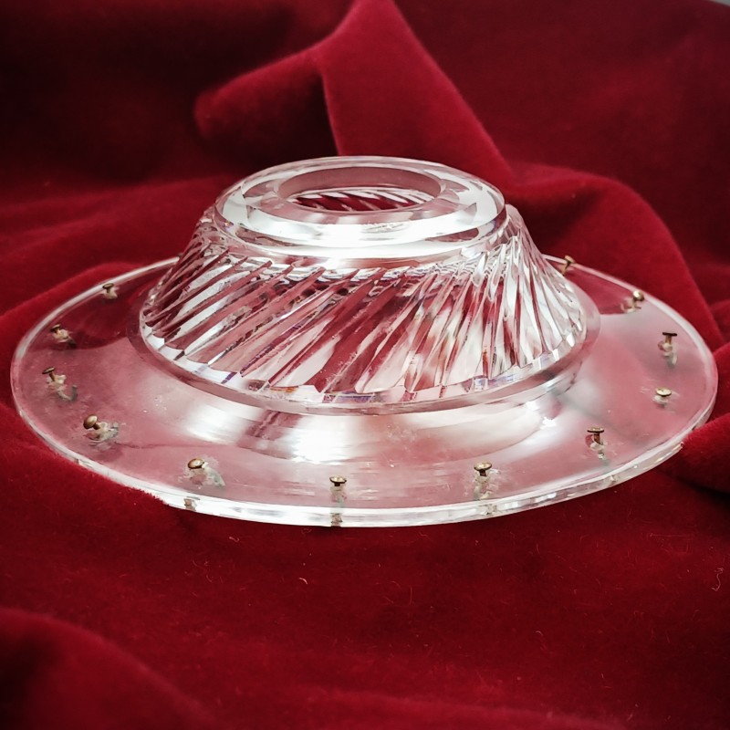 A pair of antique candelabra pans late 18th century