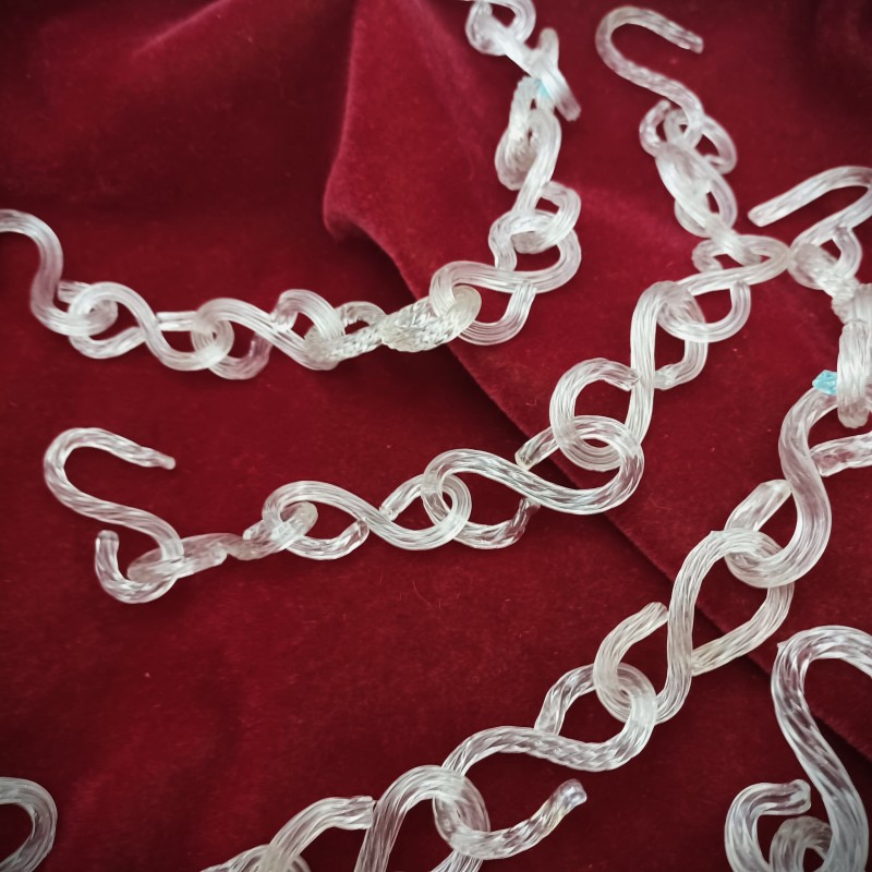 Venetian clear Glass Chain 5 lengths