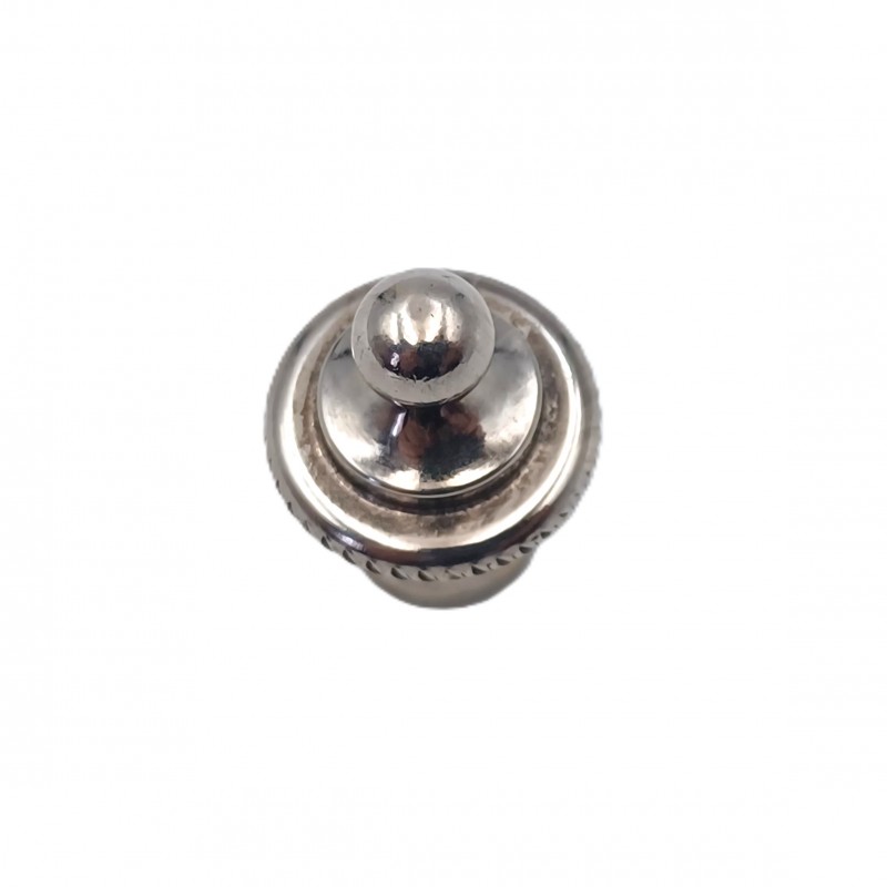 CHANDELIER ROPE EDGE FINIAL NICKEL PLATED BRASS 10MM THREAD 