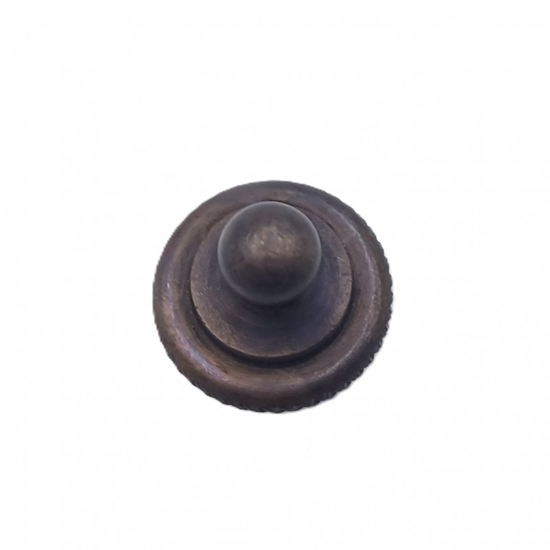 OLD BRONZE CHANDELIER ROPE EDGE FINIAL SOLID BRASS