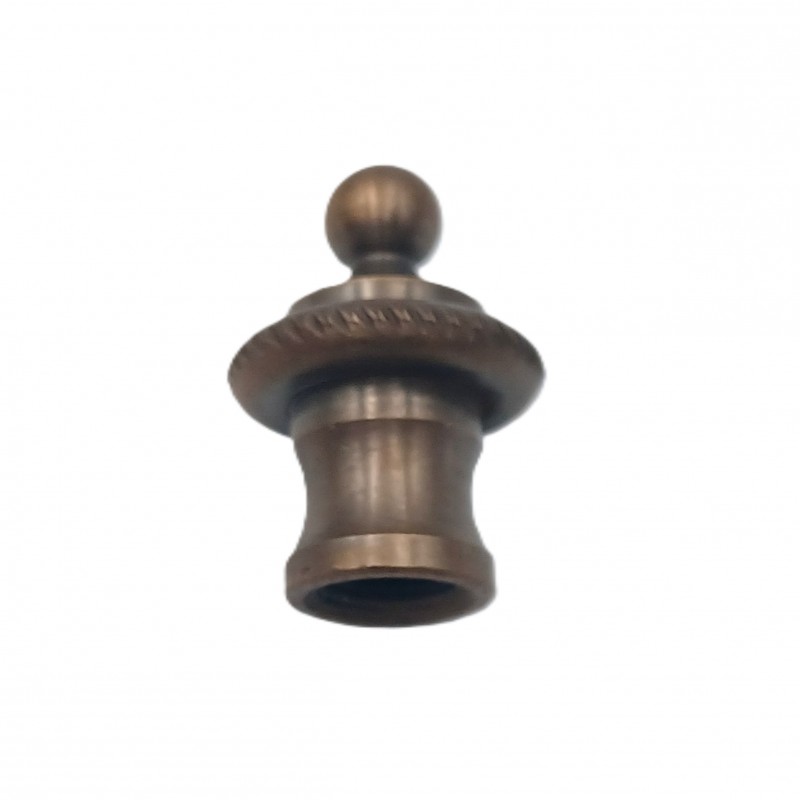 Antique brass rope edge finial for lighting and chandeliers