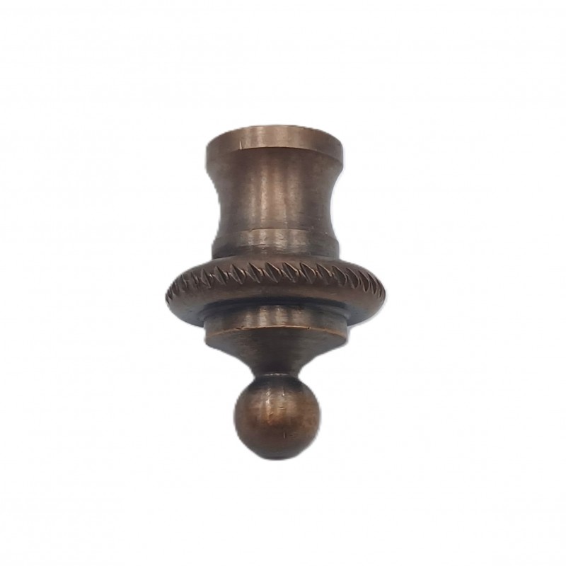 Antique brass rope edge finial for lighting and chandeliers
