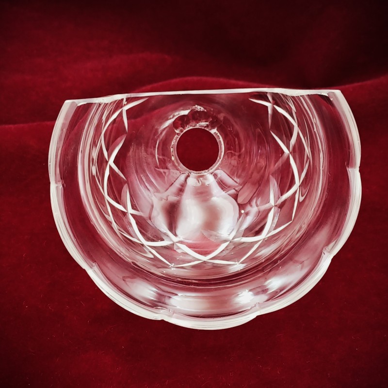 Wall Light cut Glass Receiver Plate  