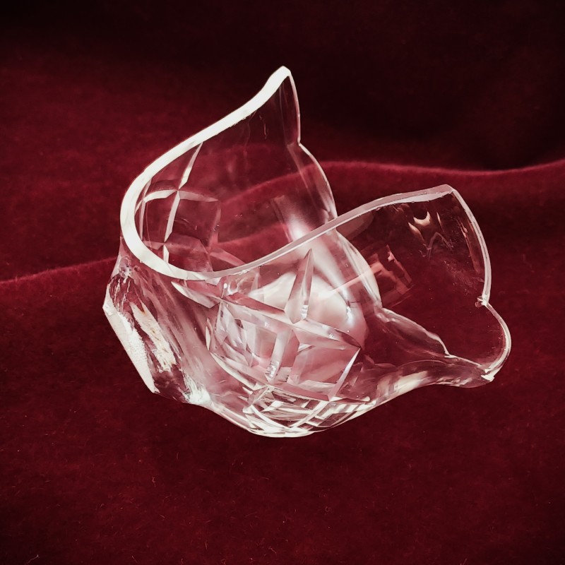 Wall Light cut Glass Receiver Plate  