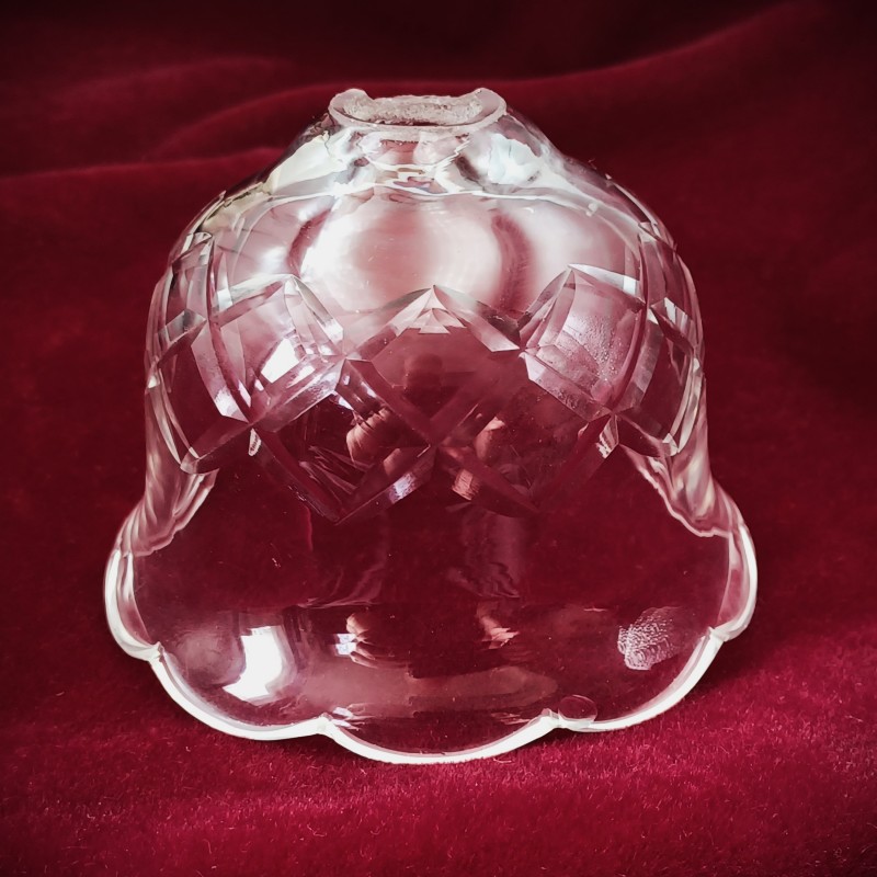Wall Light cut Glass Receiver Plate  