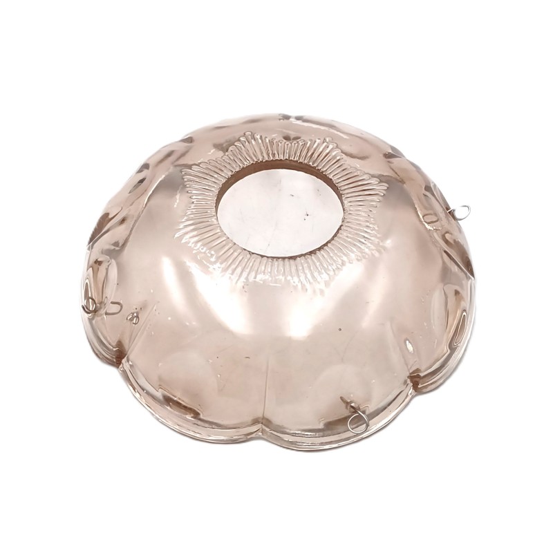 Chandelier glass Bobeche smoke tint 