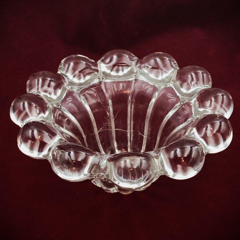 RARE VINTAGE CHANDELIER GLASS TOP CANOPY