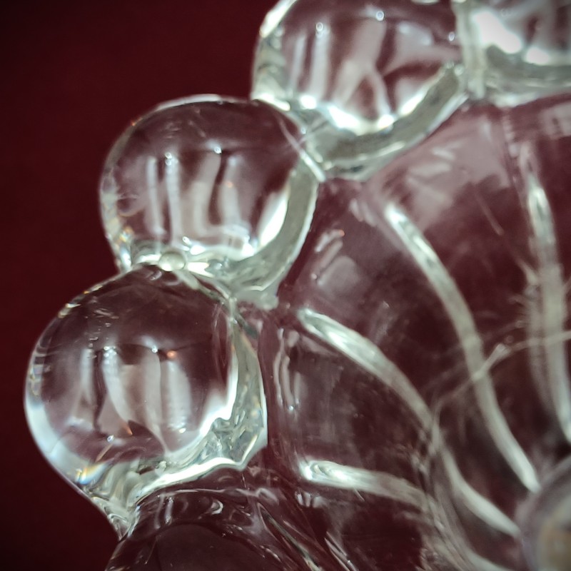 RARE VINTAGE CHANDELIER GLASS TOP CANOPY