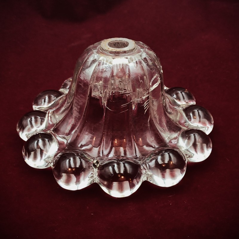 RARE VINTAGE CHANDELIER GLASS TOP CANOPY