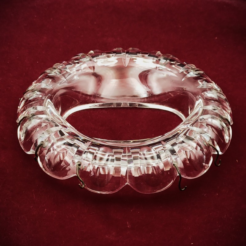 Antique chandelier double socketed pan early 19th century