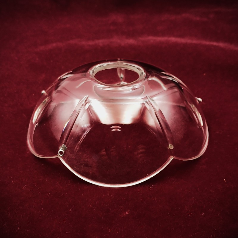 Vintage chandelier glass saucer hand blown