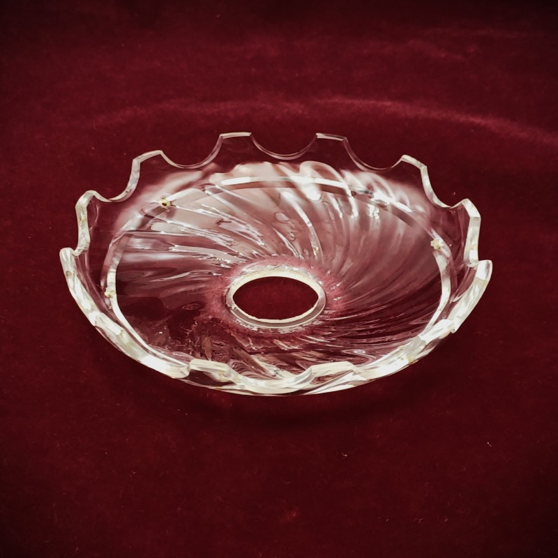 Vintage chandelier glass saucer