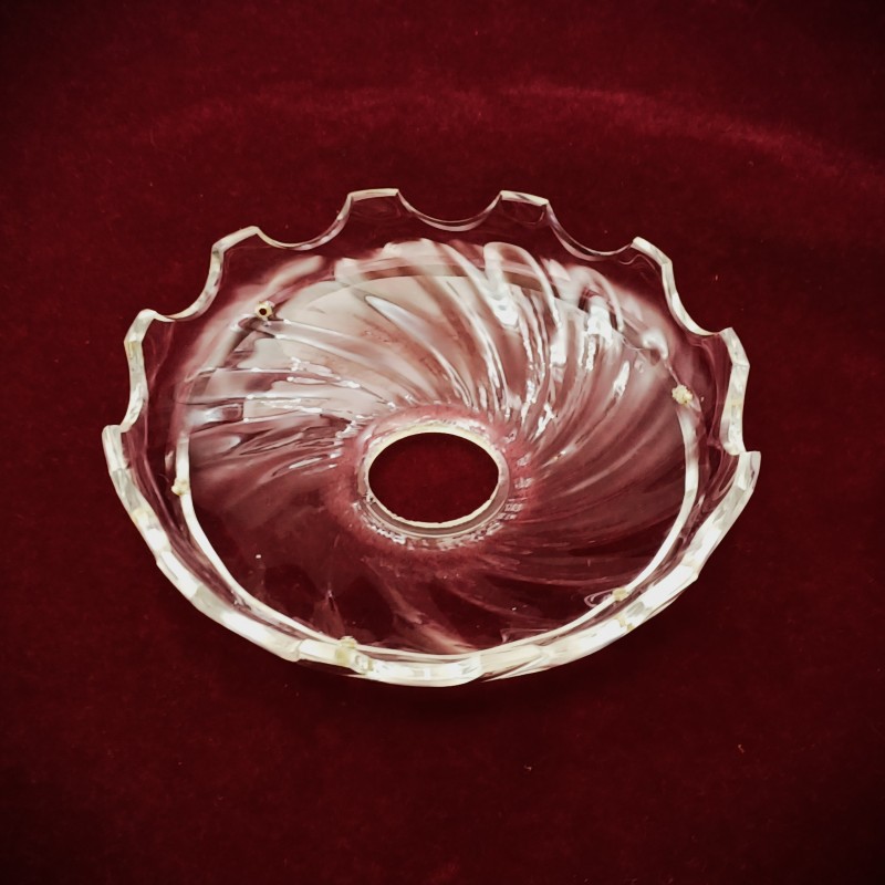 Vintage chandelier glass saucer