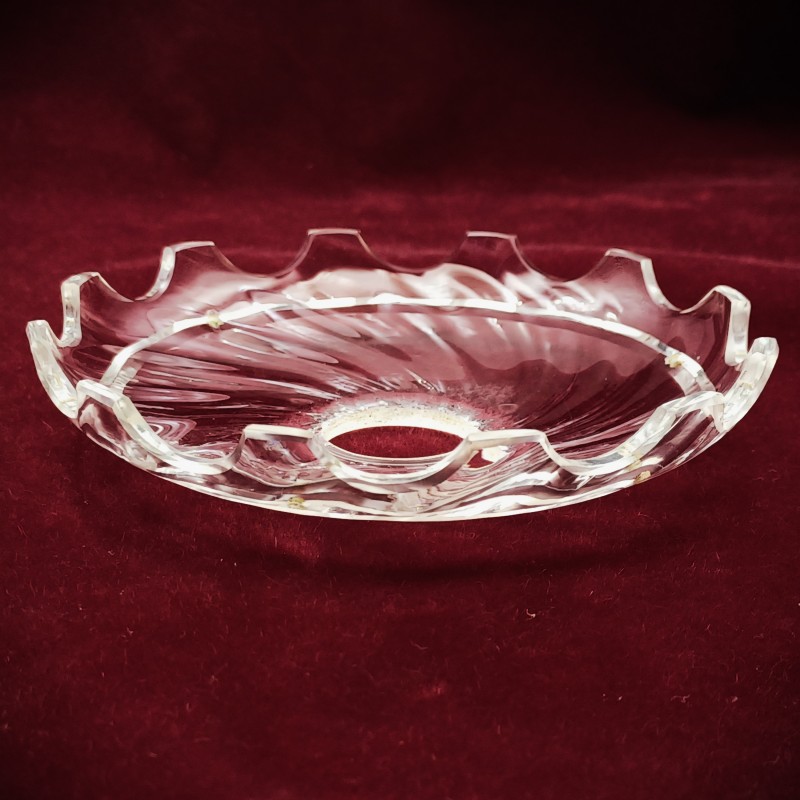 Vintage chandelier glass saucer