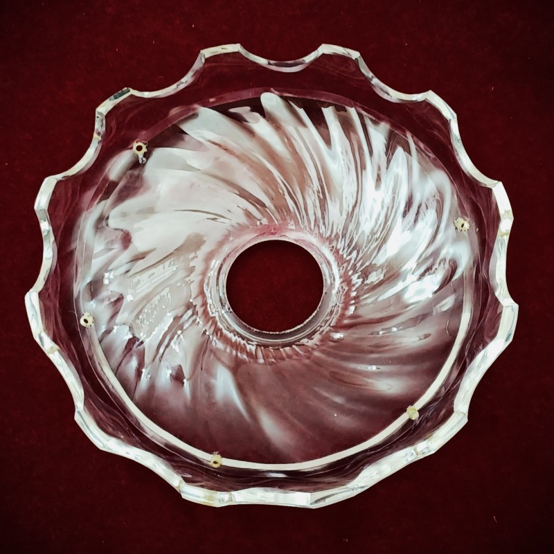 Vintage chandelier glass saucer