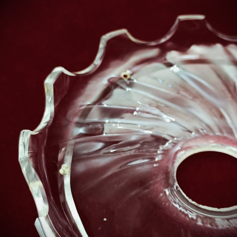 Vintage chandelier glass saucer