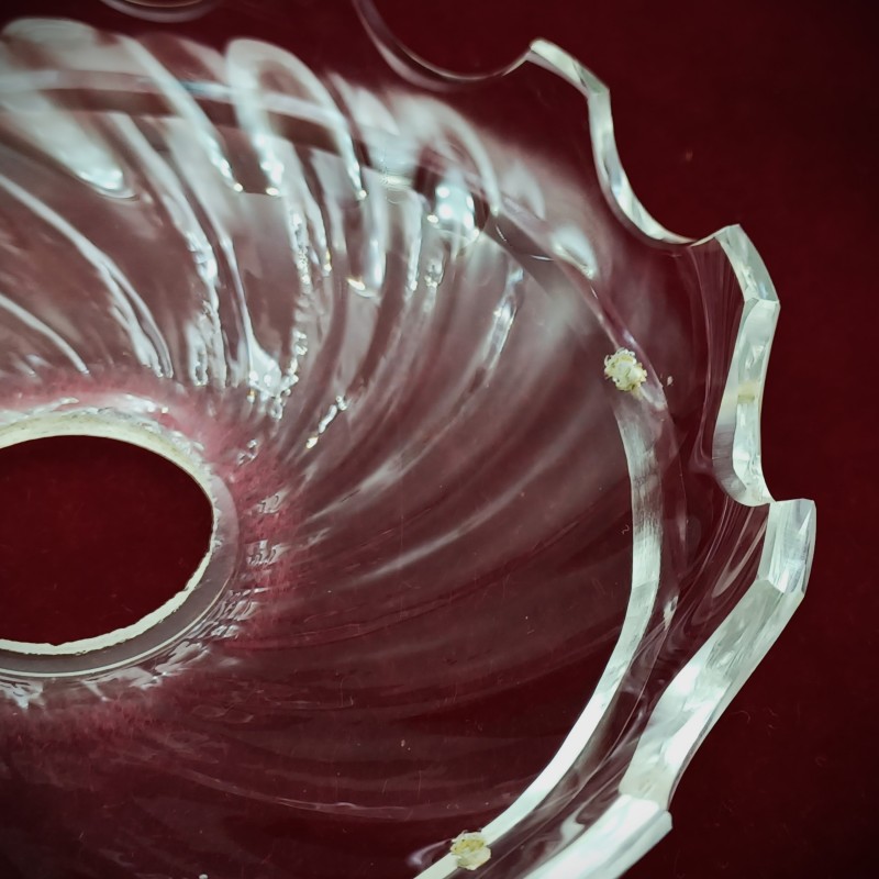 Vintage chandelier glass saucer