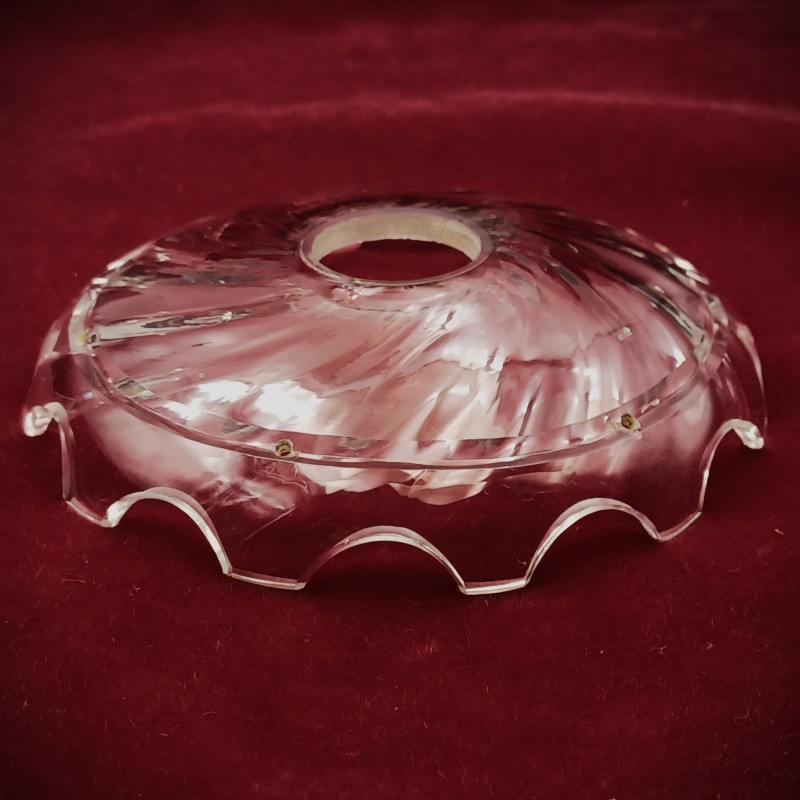 Vintage chandelier glass saucer