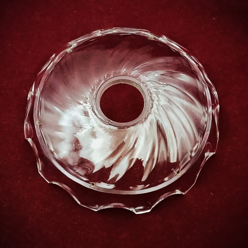 Vintage chandelier glass saucer