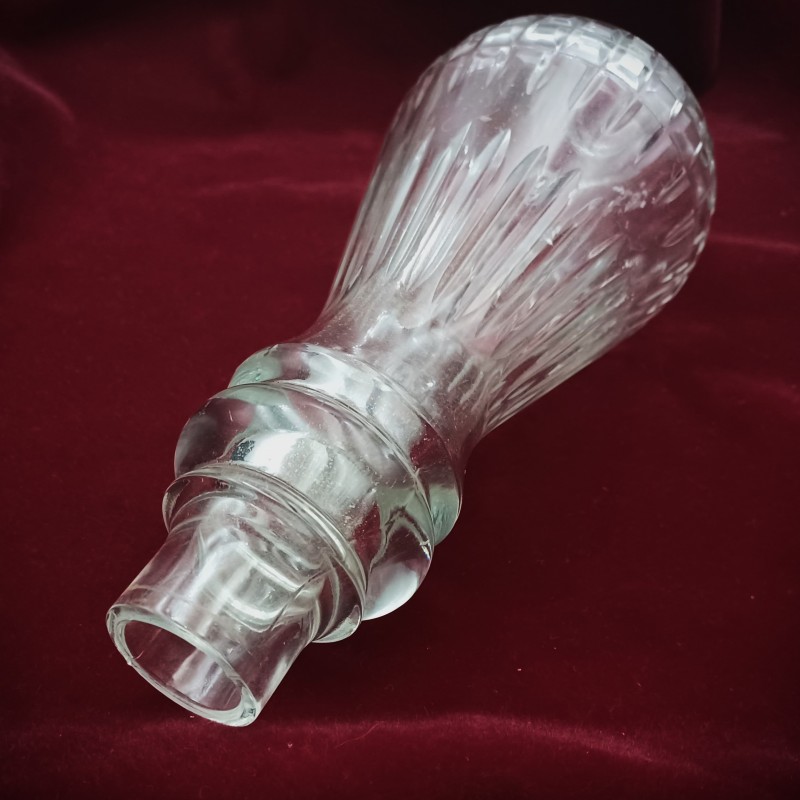 Vintage Clear Glass Chandelier Centre Brake Piece