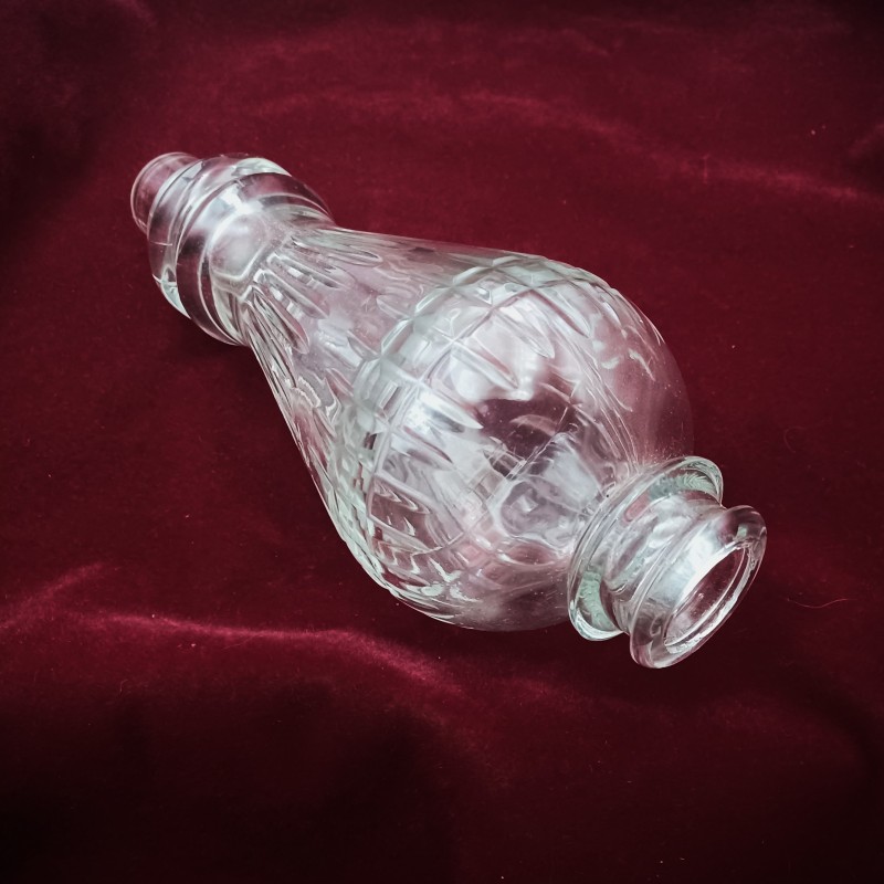 Vintage Clear Glass Chandelier Centre Brake Piece