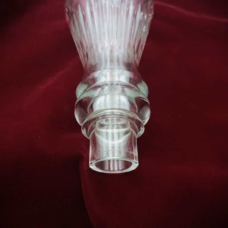 Vintage Clear Glass Chandelier Centre Brake Piece