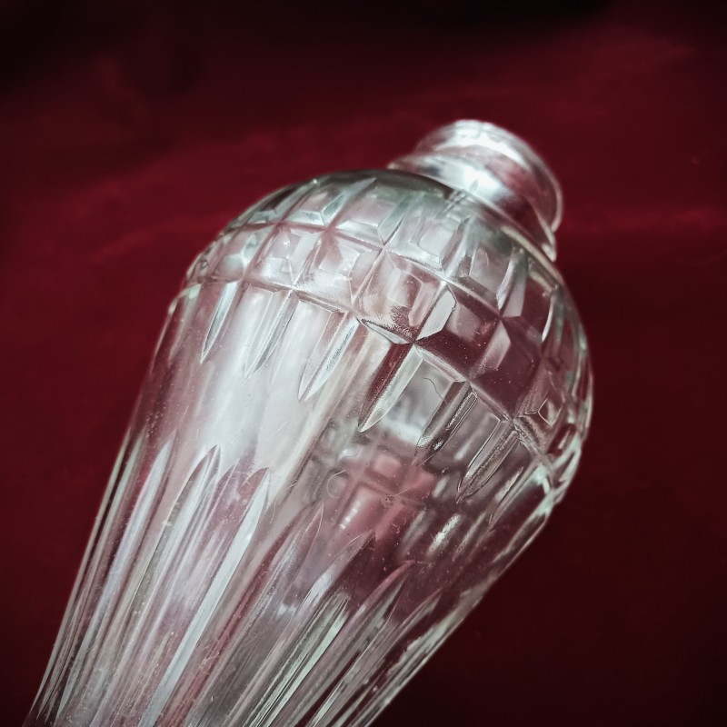 Vintage Clear Glass Chandelier Centre Brake Piece