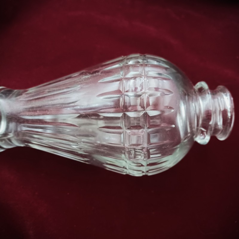 Vintage Clear Glass Chandelier Centre Brake Piece