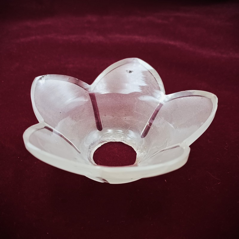 Small chandelier top Canopy frosted glass