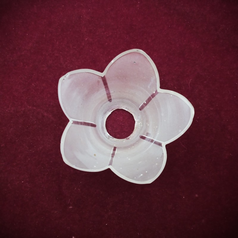Small chandelier top Canopy frosted glass