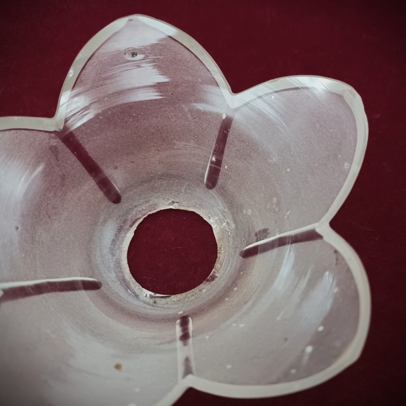Small chandelier top Canopy frosted glass