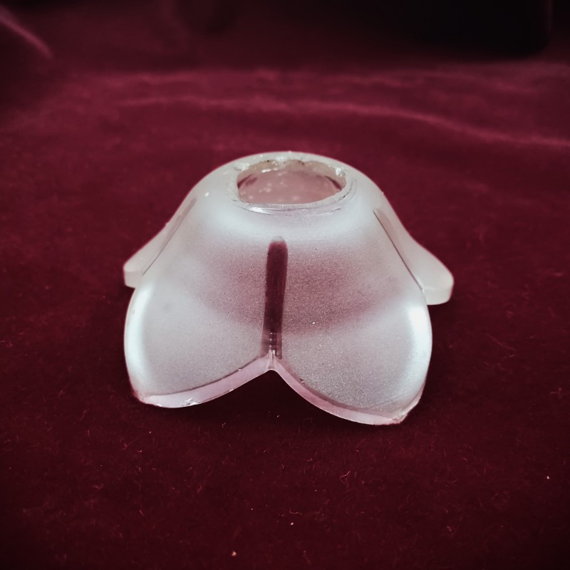 Small chandelier top Canopy frosted glass