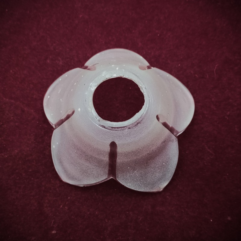 Small chandelier top Canopy frosted glass