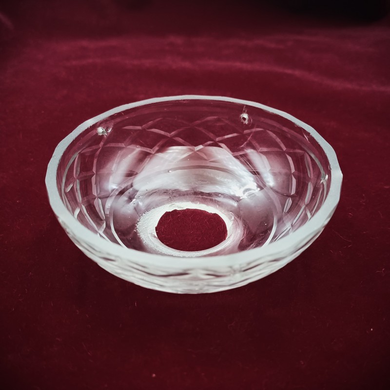 1950s chandelier bobeche - drip pan