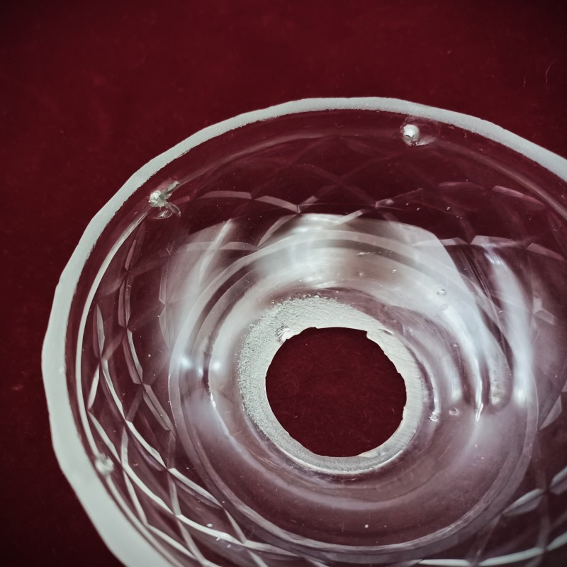 1950s chandelier bobeche - drip pan