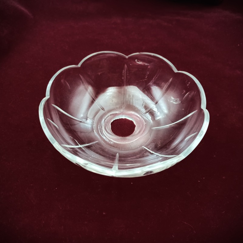 Large glass chandelier pan