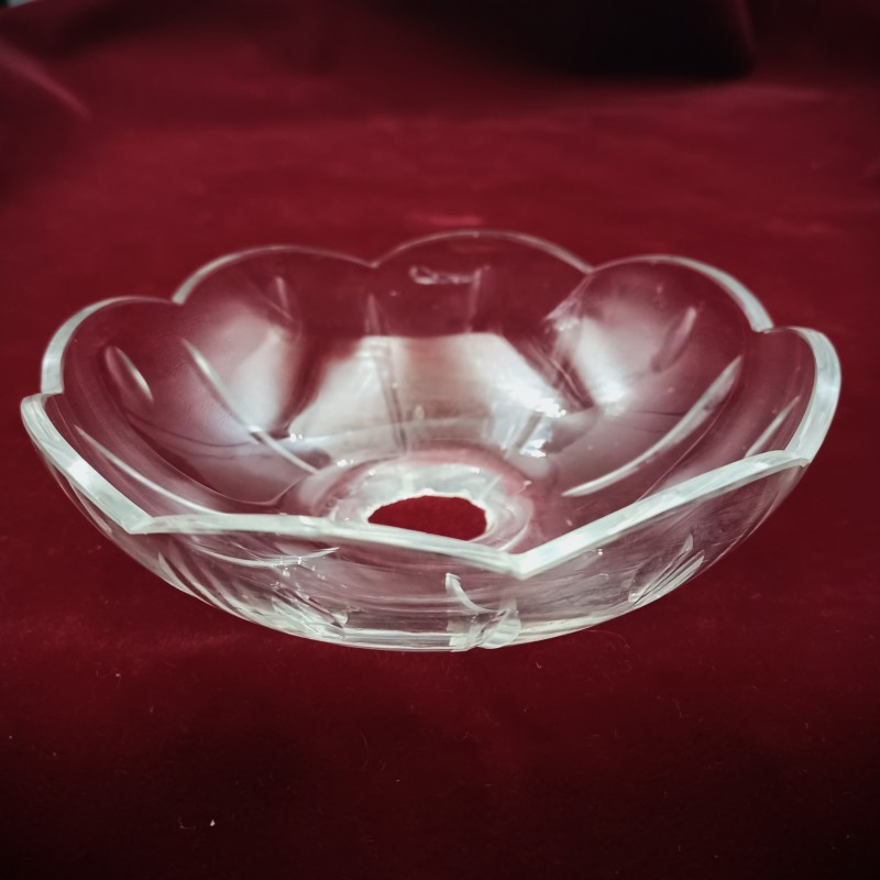 Large glass chandelier pan