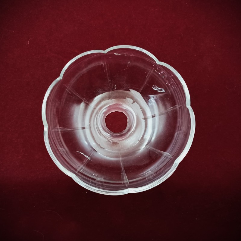 Large glass chandelier pan