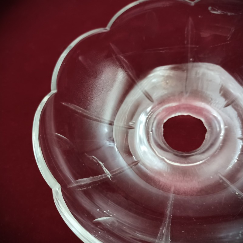 Large glass chandelier pan