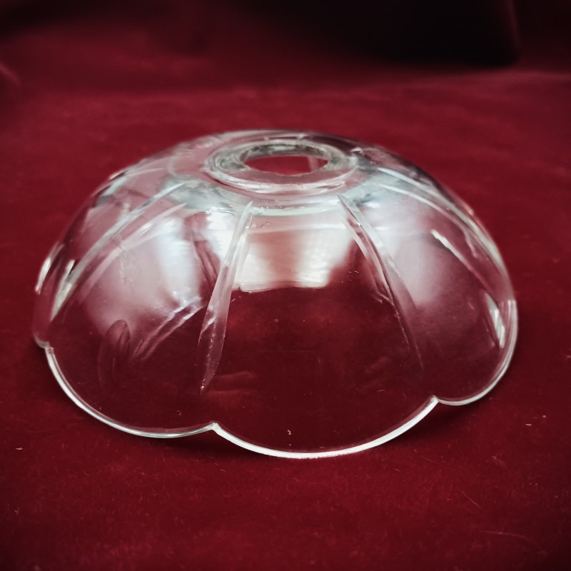 Large glass chandelier pan