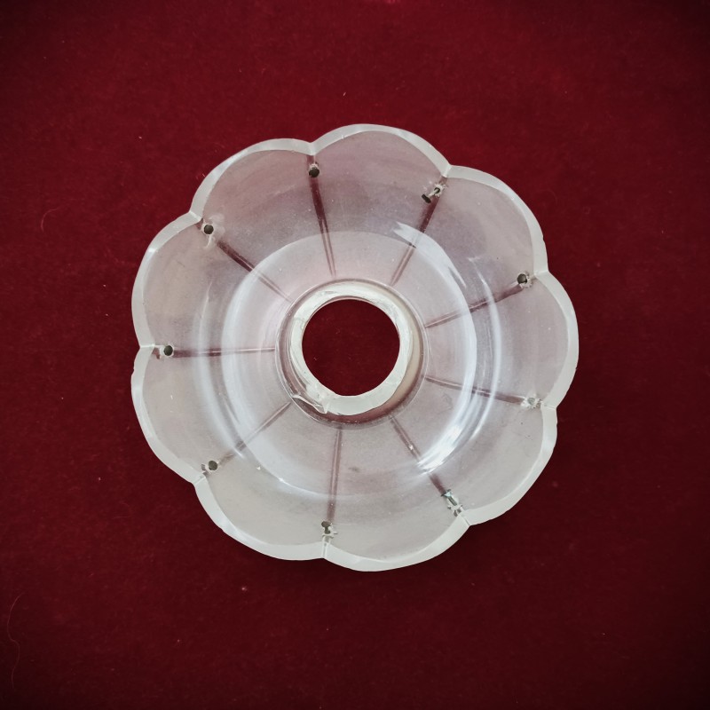 Frosted Antique glass chandelier pan 