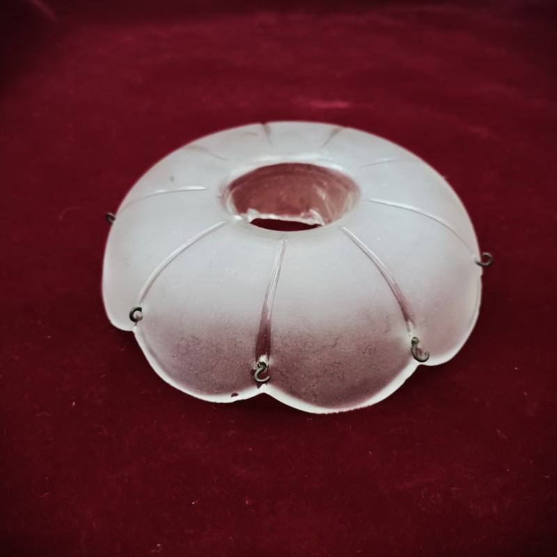Frosted Antique glass chandelier pan 