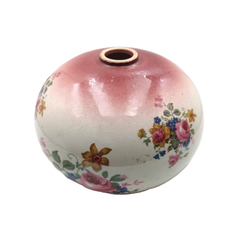 Floral Ceramic Chandelier Centre Piece Painted Rose Design